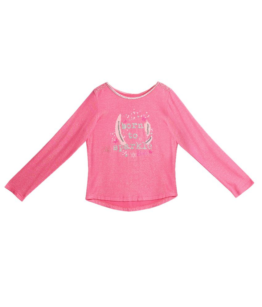 Barbie Pink Glitter Graphic Tee with Sequins - Buy Barbie Pink Glitter ...