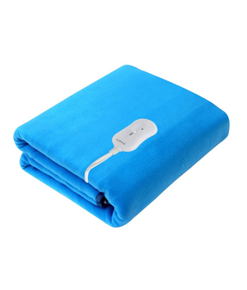 Pindia Single Bed Heating Electric Blanket Polar Fleece Sky Blue Buy