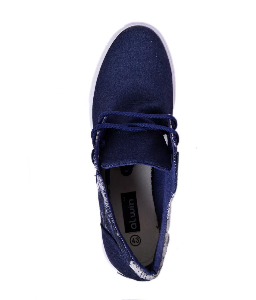 Alwin Blue Smart Casuals Shoes - Buy Alwin Blue Smart Casuals Shoes ...
