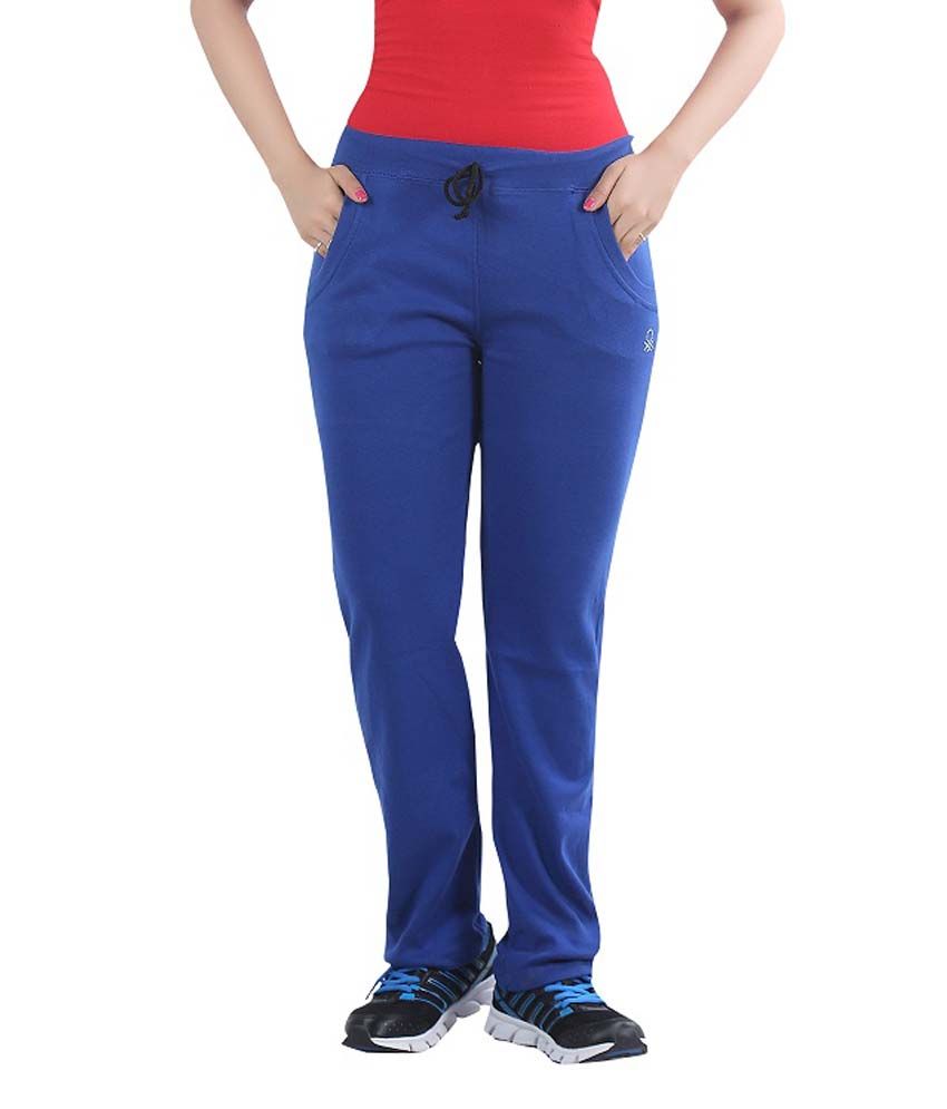 blue track pants women's