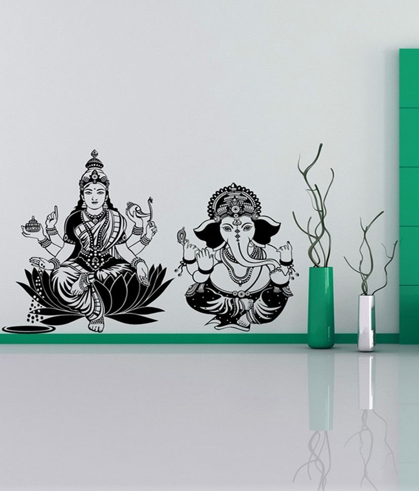 Trends On Wall Shree Laxmi Ganesh Wall Sticker Black Buy Trends On Wall Shree Laxmi Ganesh Wall Sticker Black Online At Best Prices In India On Snapdeal | see more goddess lakshmi wallpaper, krishna lakshmi wallpaper, lakshmi wallpaper, mother lakshmi wallpaper looking for the best lakshmi ganesh wallpaper? trends on wall shree laxmi ganesh wall sticker black