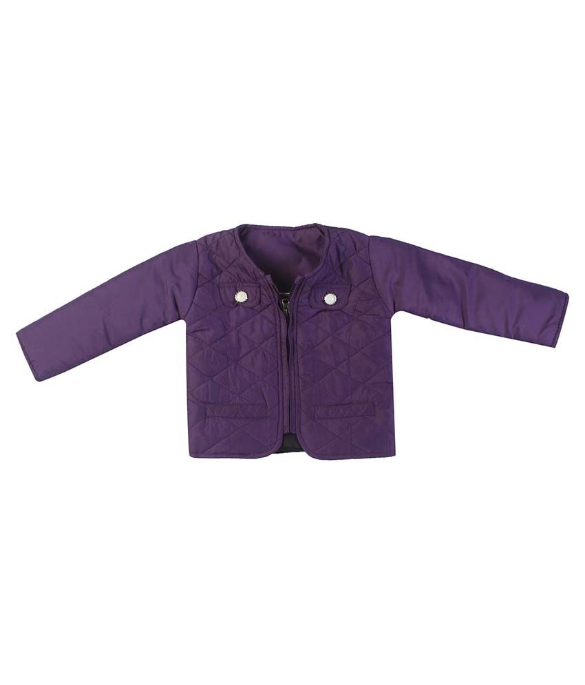     			FS MiniKlub Purple Nylon Quilted Jacket