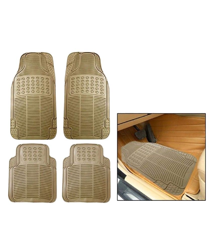 Dressrosa Beige Car Floor Mat Set Of 4 For Set Of 4 Ford Ikon Buy