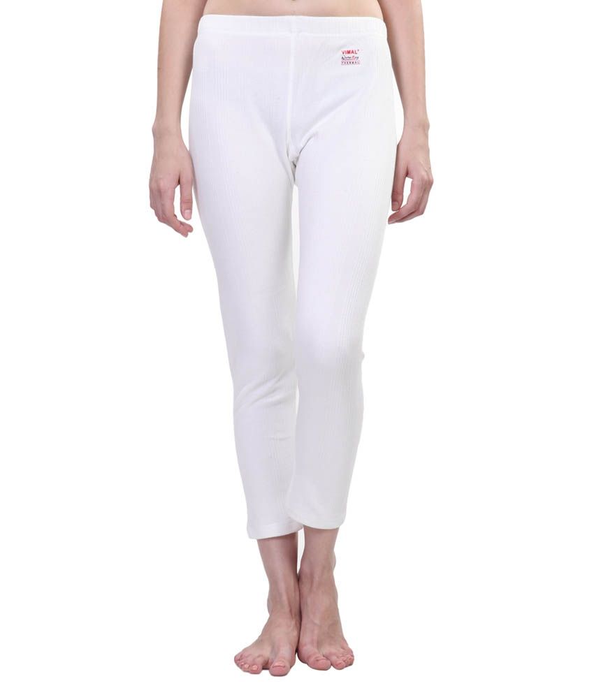     			Vimal Jonney Winter King White Thermal Bottomwear For Women