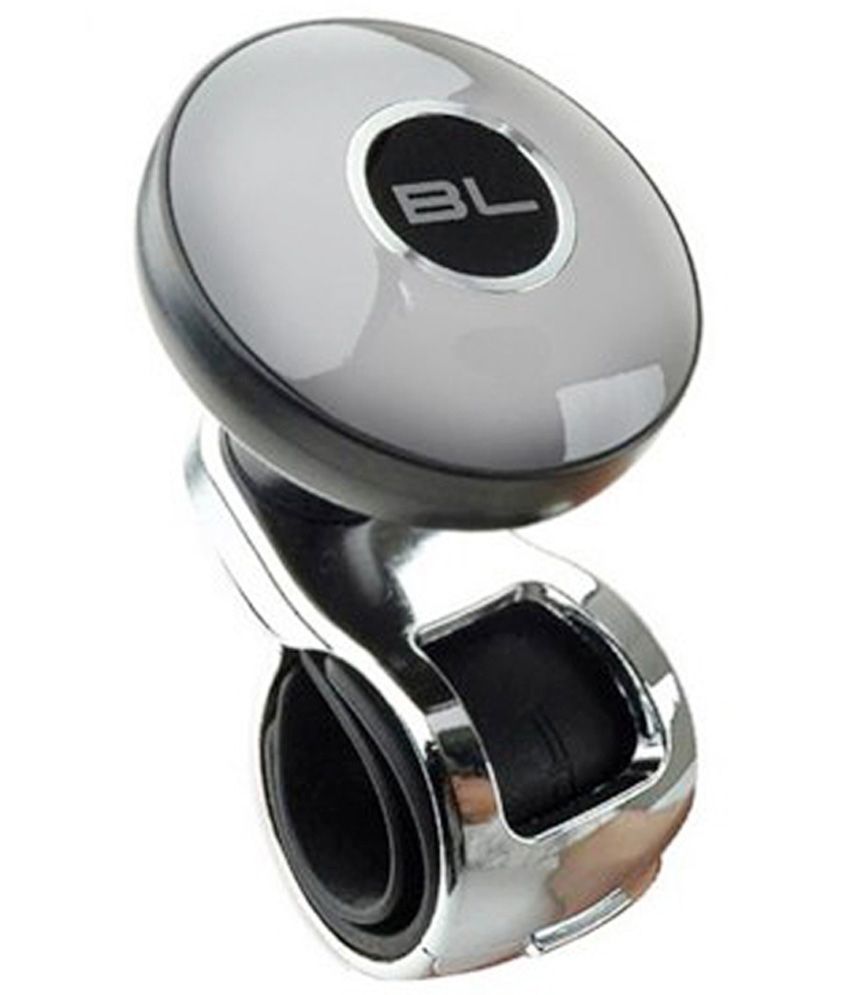 Black Label Car Steering Wheel Power Holder Knob Spinner For Hyundai