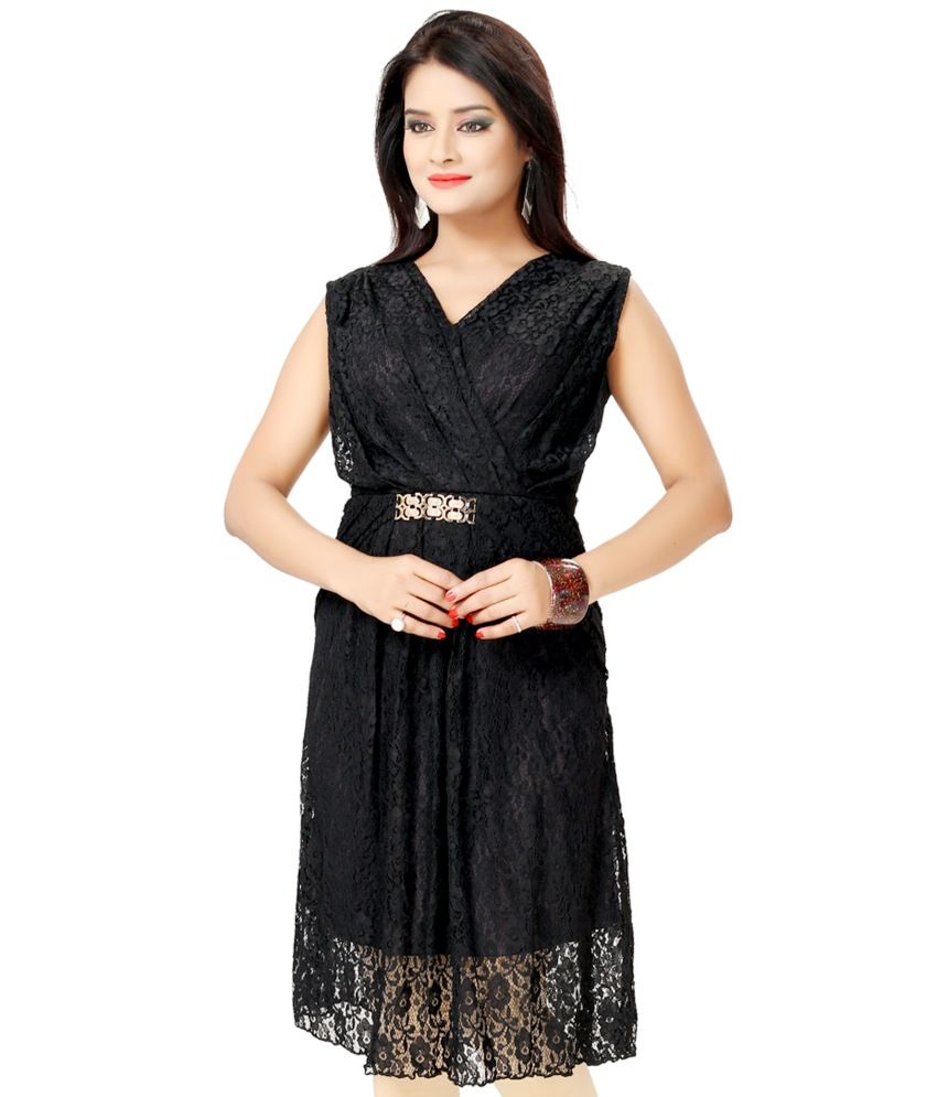 Kaira Black Net Dresses - Buy Kaira 