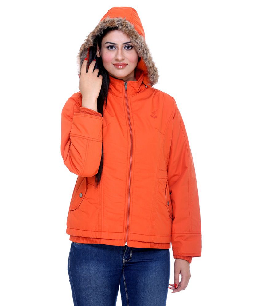 Trufit Orange Cotton Hooded