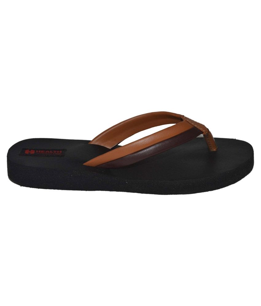 tan coloured flip flops