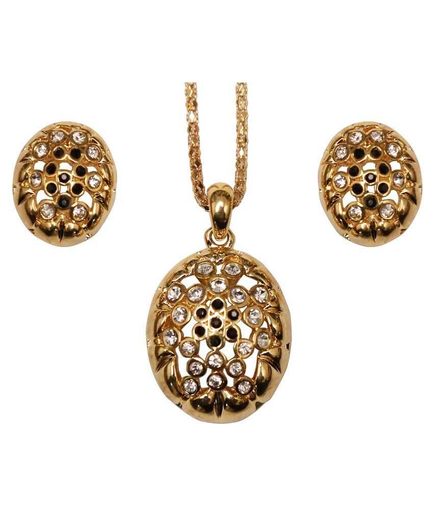 King&queen Gold Antique Traditional Pendant With Chain Buy King&queen