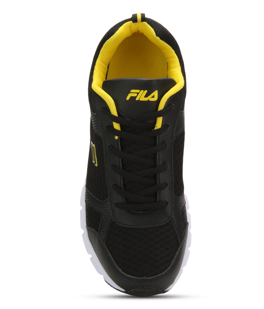 fila black sports shoes