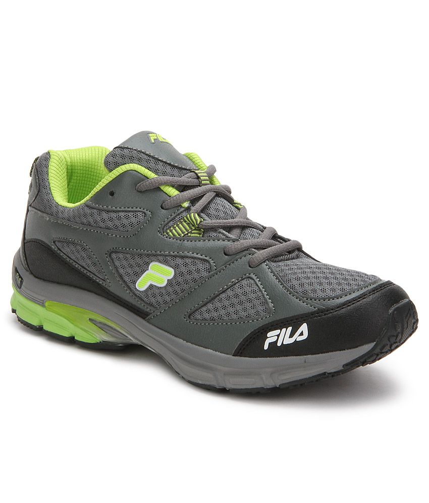 fila grey sports shoes