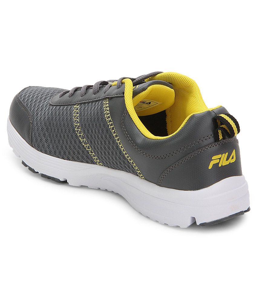 fila grey sports shoes