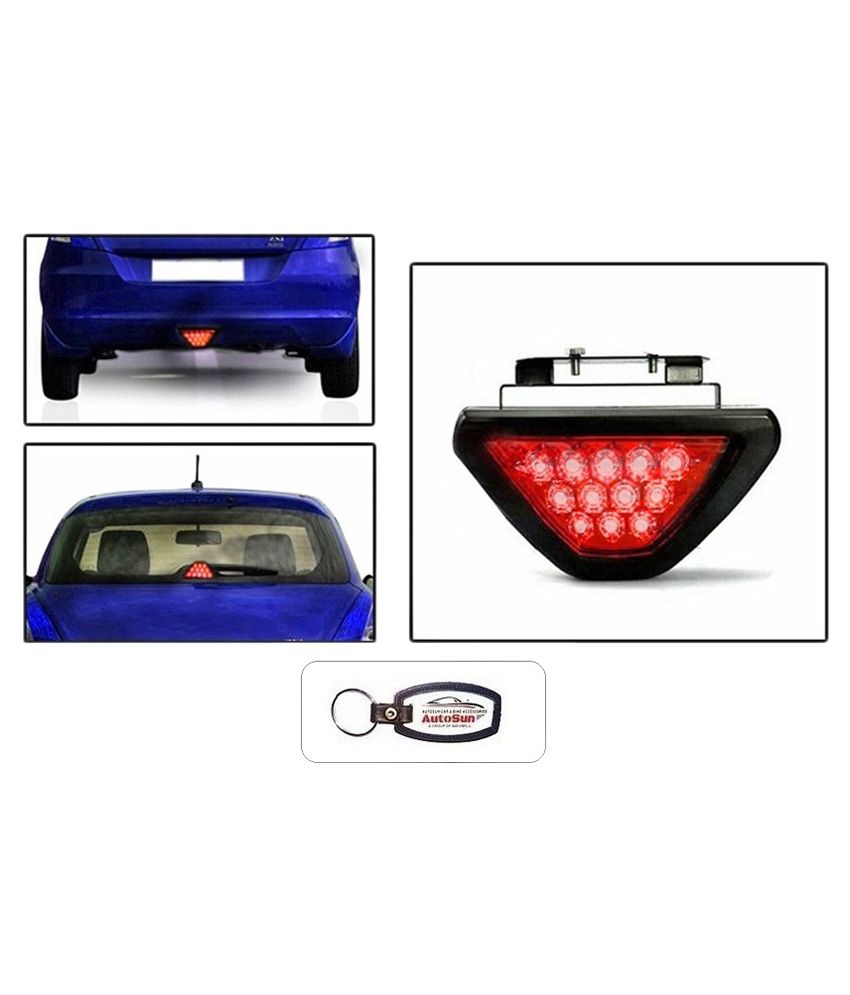Takecare 12 Red LED Flashing 3rd Brake Lamp Light for Volkswagen Cross