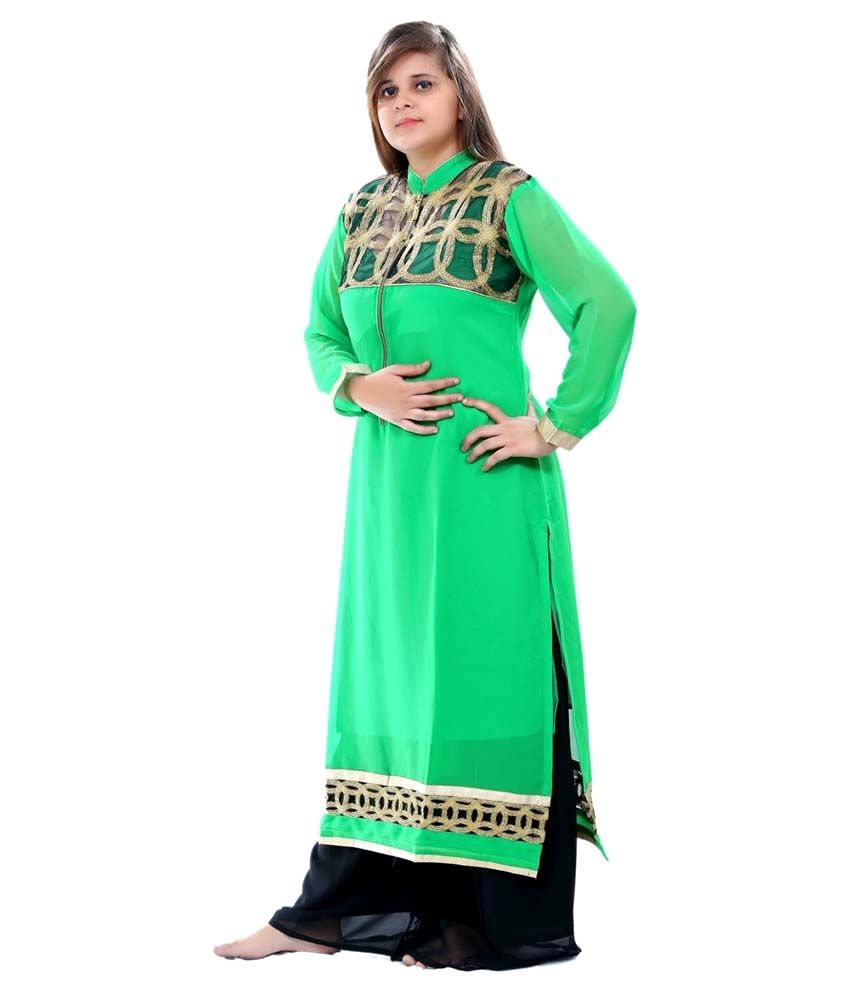 Indian Style Green Pure Kurti Buy Indian Style Green Pure
