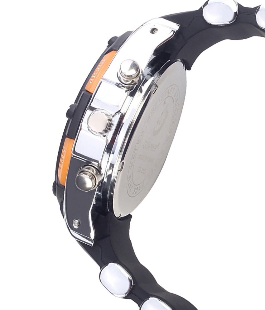 Quamer Black Dial AnalogDigital Sports Watch Buy Quamer Black Dial