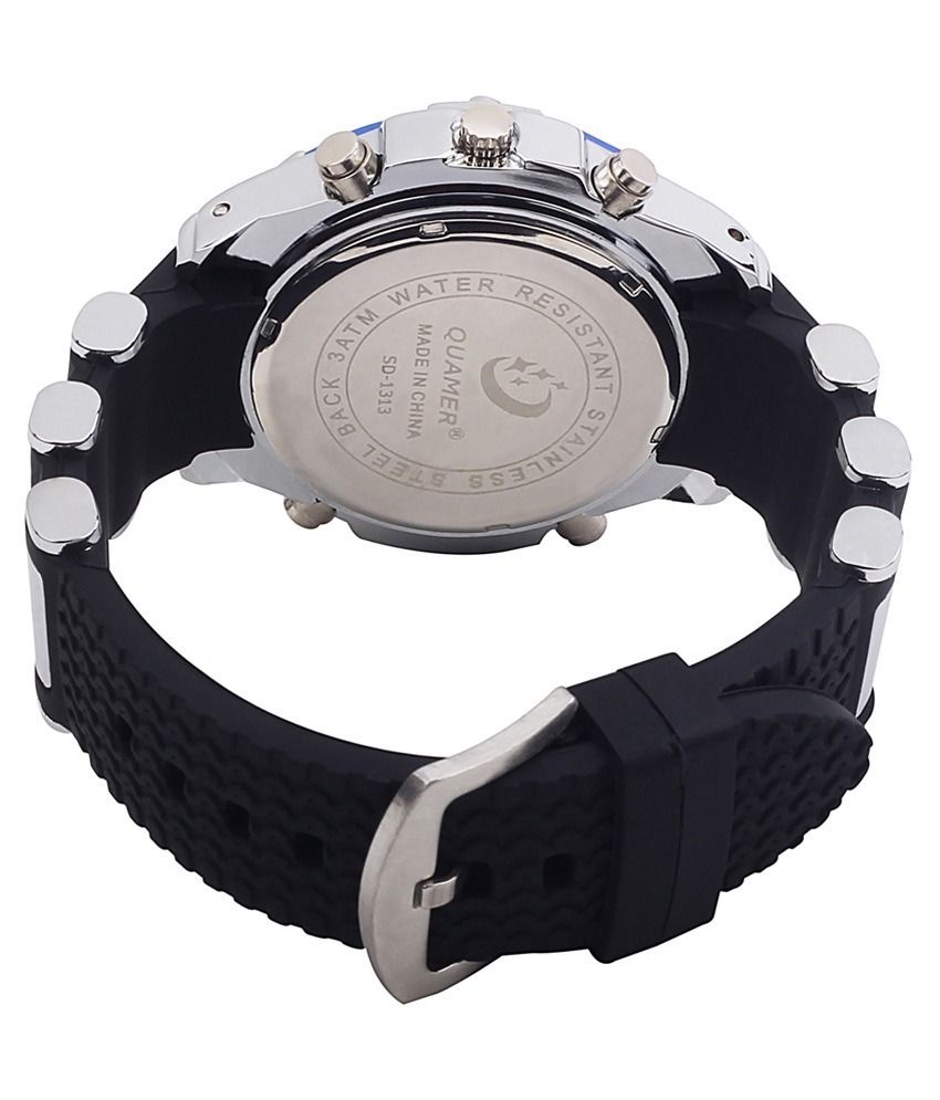 Quamer Black Dial Analog-Digital Sports Watch - Buy Quamer Black Dial ...