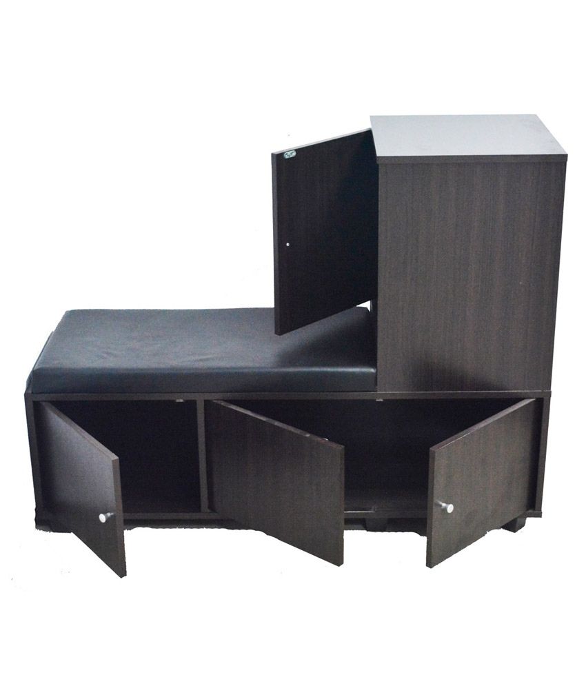 Eros Wood Furniture Cushioned Seat With Shoe Rack Storage Cabinet Eros Wood Furniture Cushioned Seat With Shoe Rack Storage Cabinet