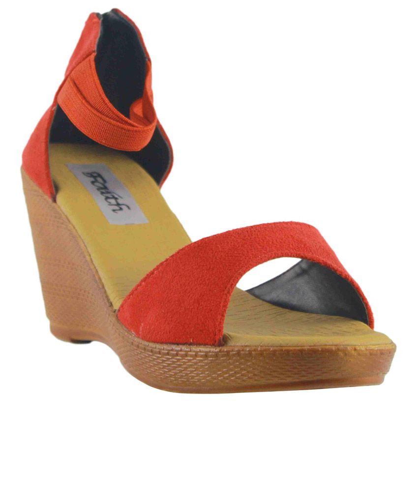 faith red wedges