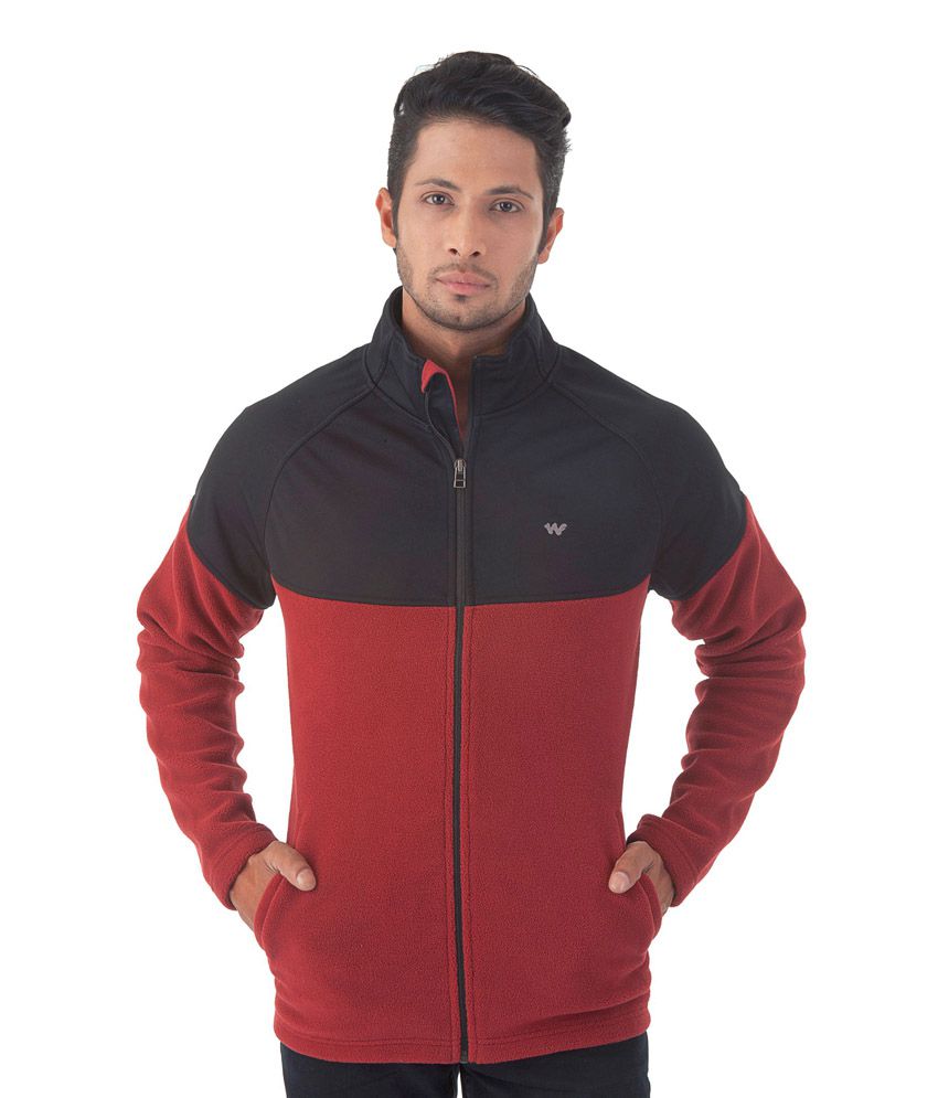 Wildcraft Red Full Sleeve Polyester Quilted & Bomber Jacket - Buy ...