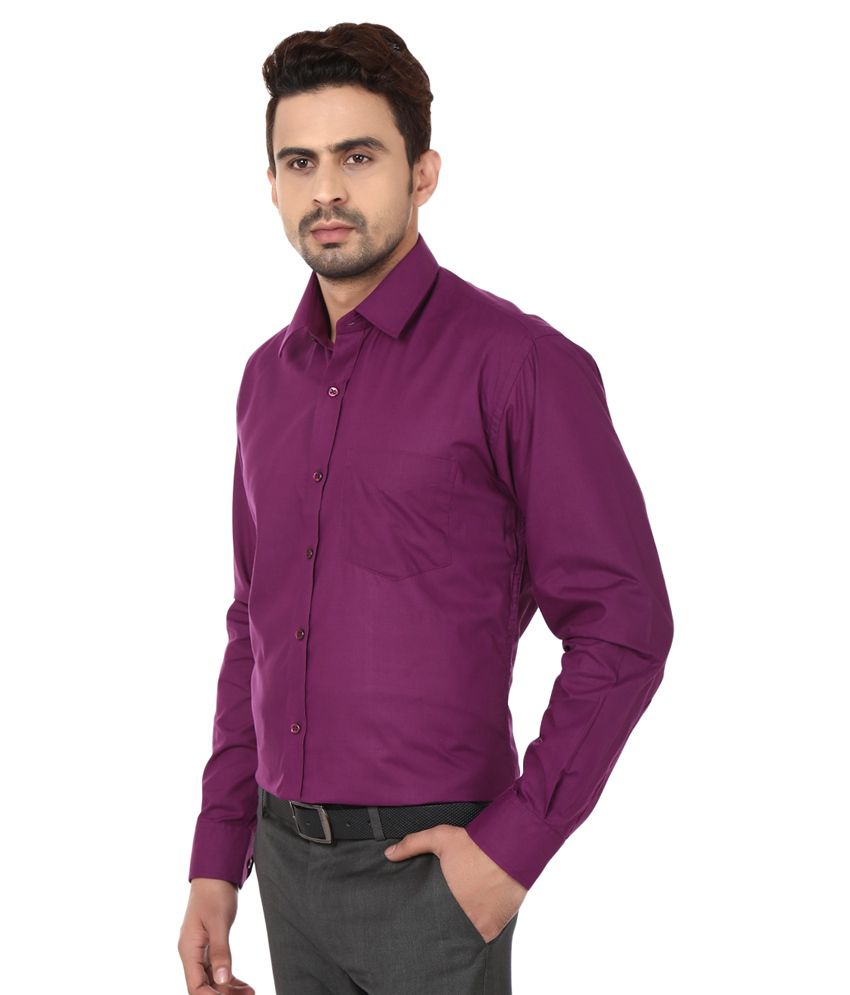 Mantal Purple Casual Wear Shirt - Buy Mantal Purple Casual Wear Shirt ...