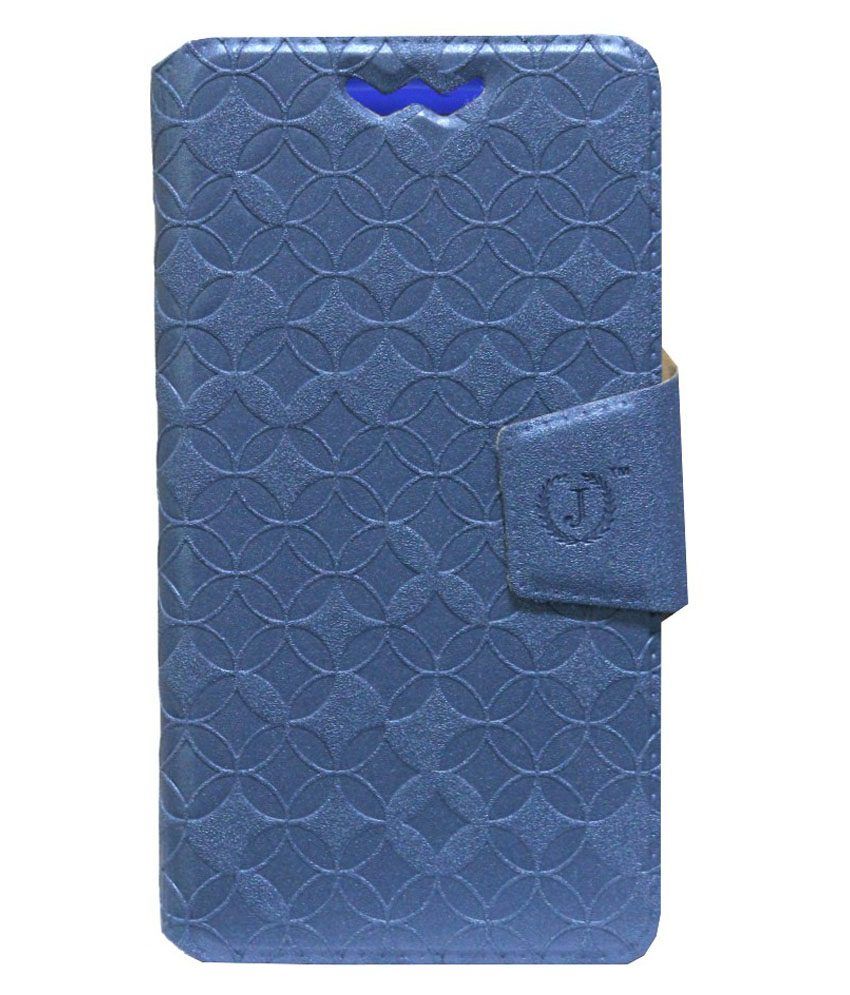 Jo Jo Flip Cover For IBall Andi 5H Quadro Exotic Blue With Silicon Holder available at SnapDeal for Rs.590