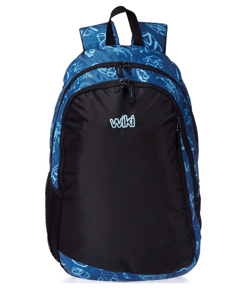 wildcraft men black printed rucksack