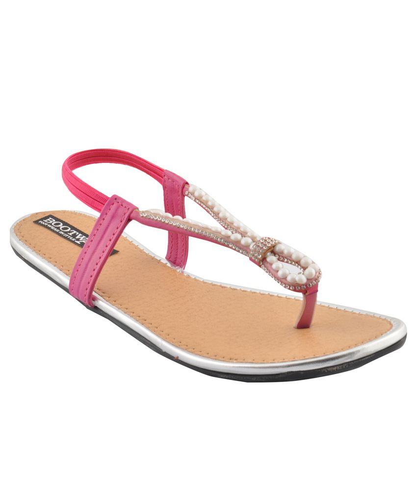Bootwale Pink Flat Sandals Snapdeal price. Sandals Deals at Snapdeal ...