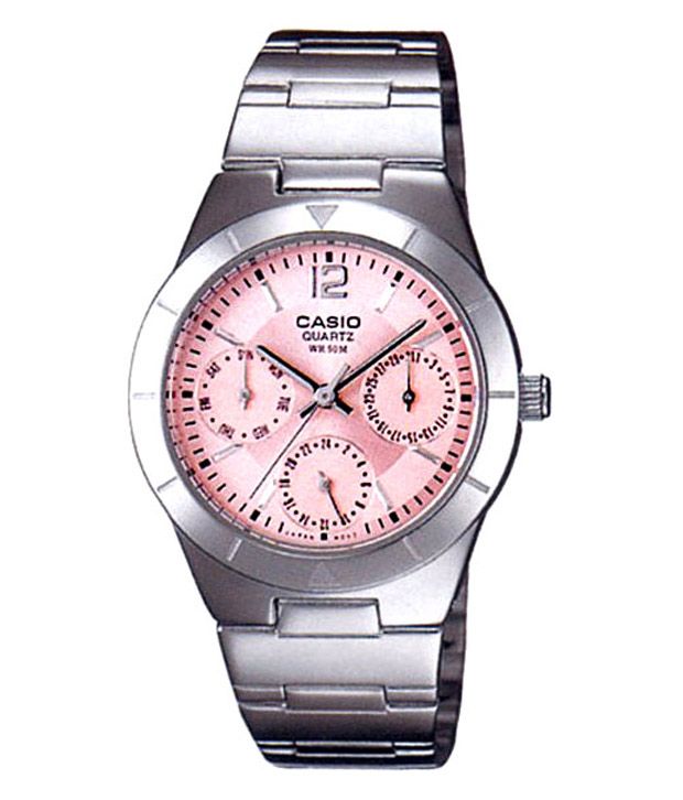Casio A379 Classy Pink Dial Watch Price in India: Buy Casio A379 Classy Pink Dial Watch Online 
