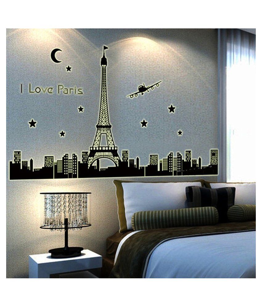 Multicolour I Love Paris Wall Sticker Buy