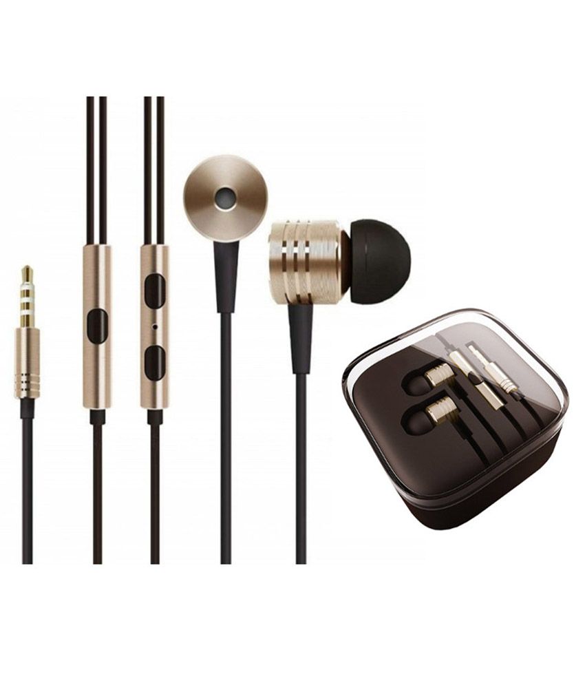 Havein HMI Piston01 Earbuds Wired Earphones With Mic Golden Buy
