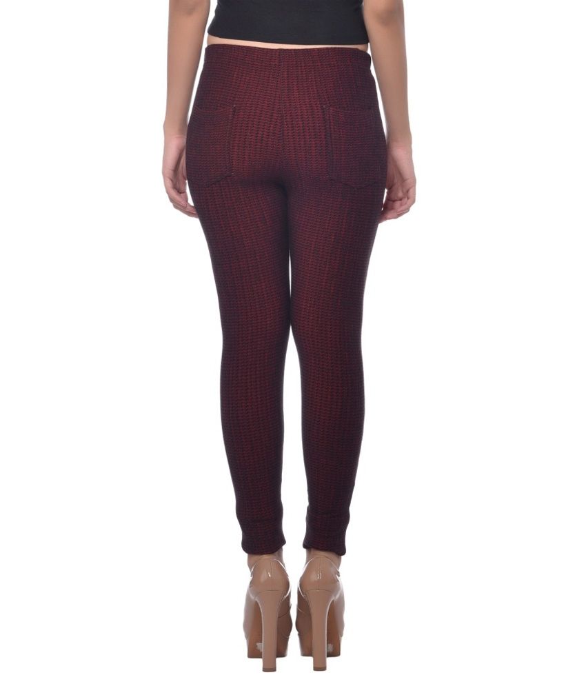 brown jeggings womens