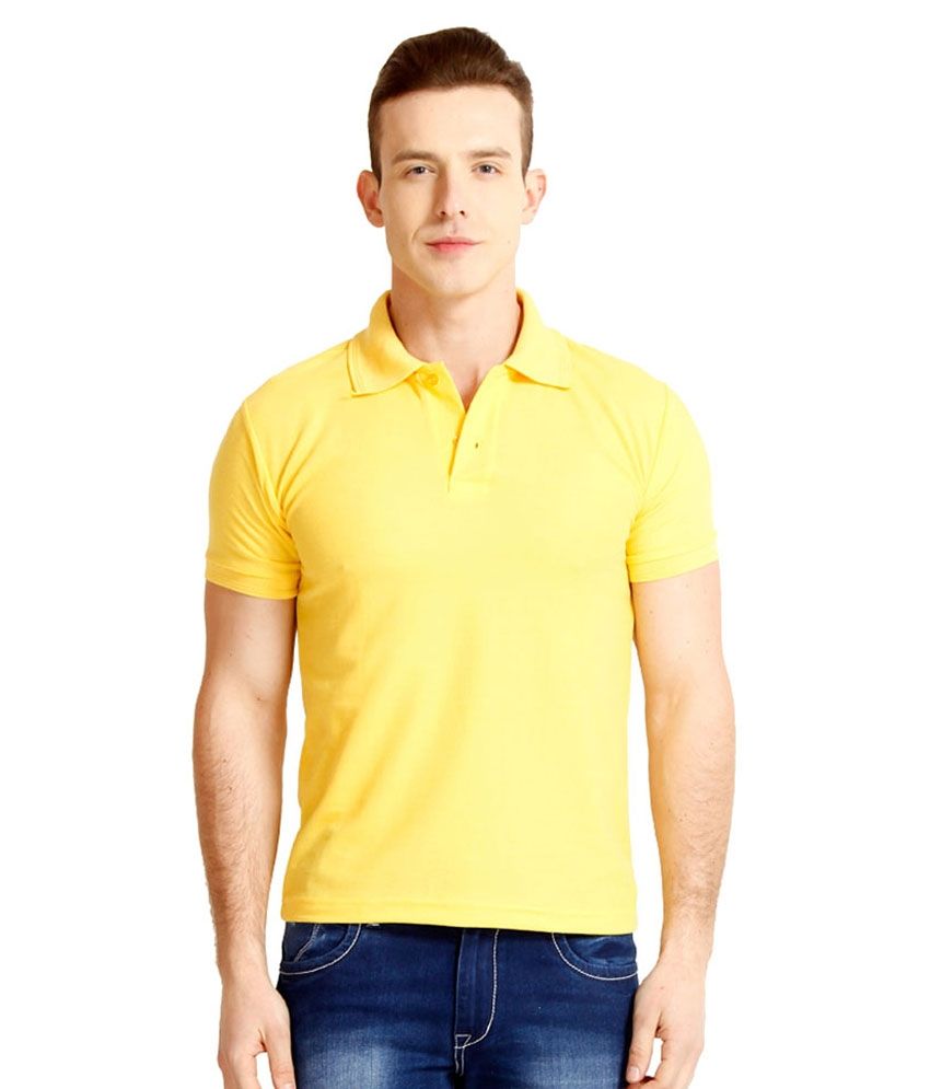 yellow shirt half sleeves