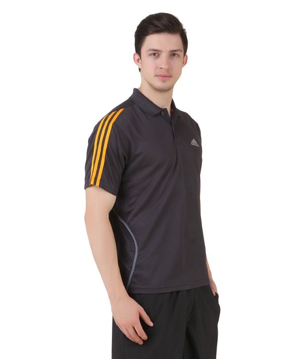 adidas black and yellow t shirt