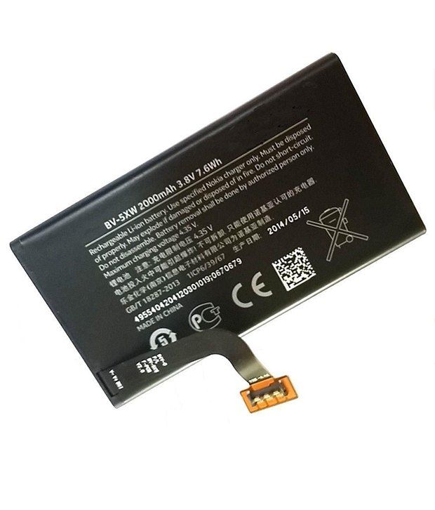 Laiba 2000 mAh Bv5xw Lithium Ion Battery For Nokia Lumia ...