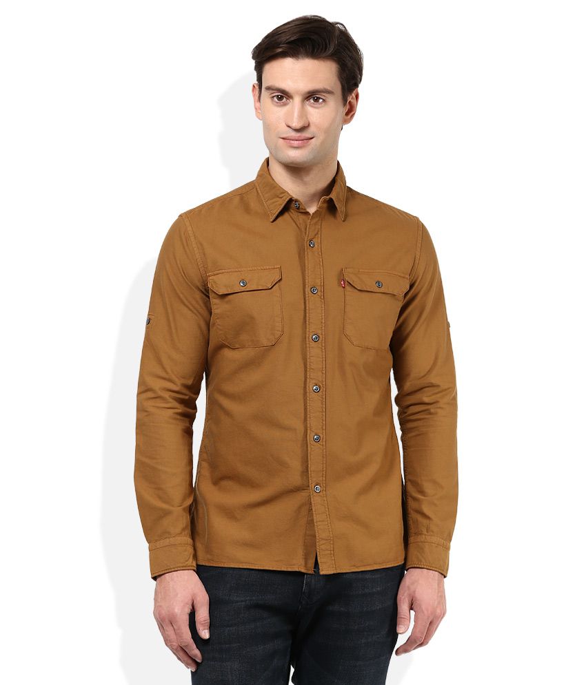 Levi's Brown Regular Fit Shirt - Buy 