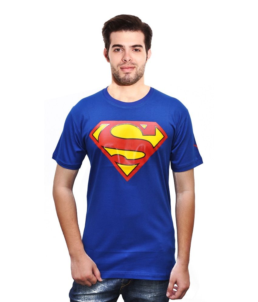 men blue tshirt