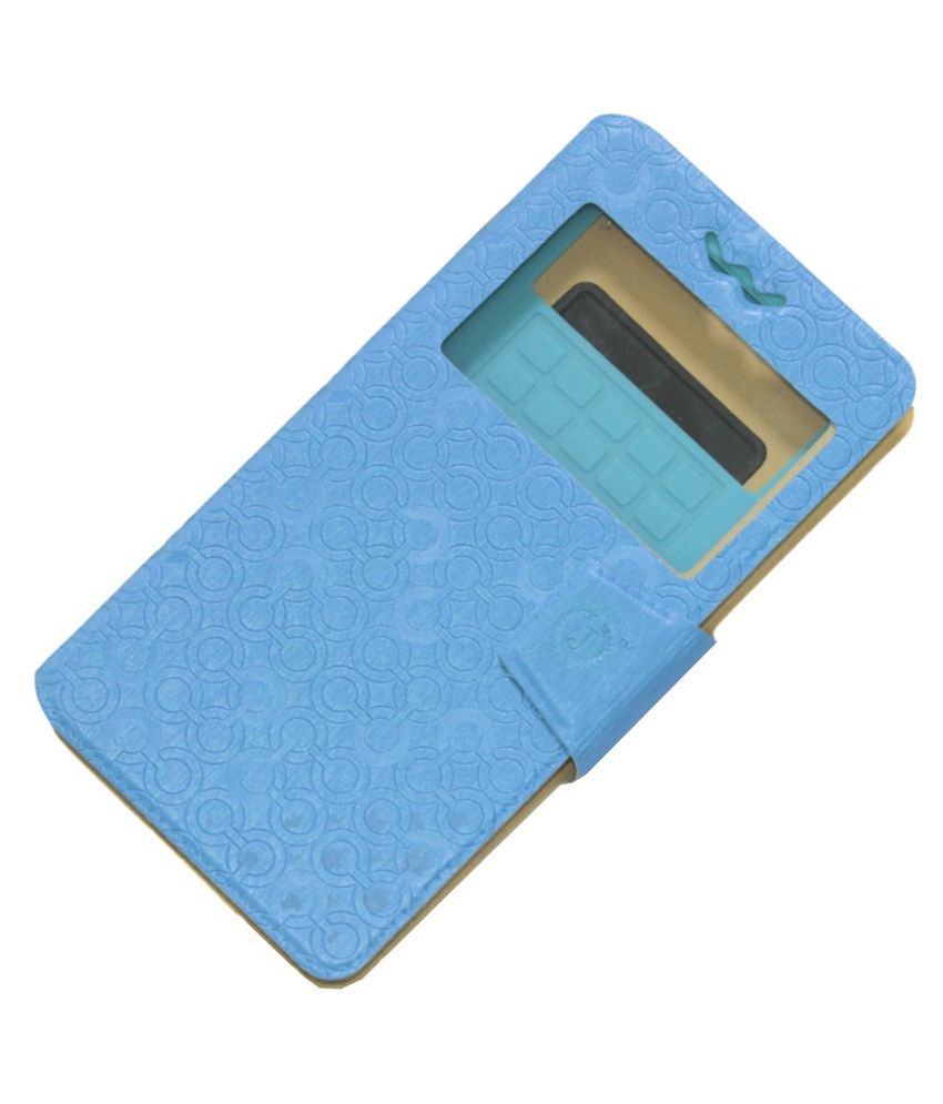 Jo Jo Flip Cover For Gionee Ctrl V4s Blue Flip Covers Online at Low