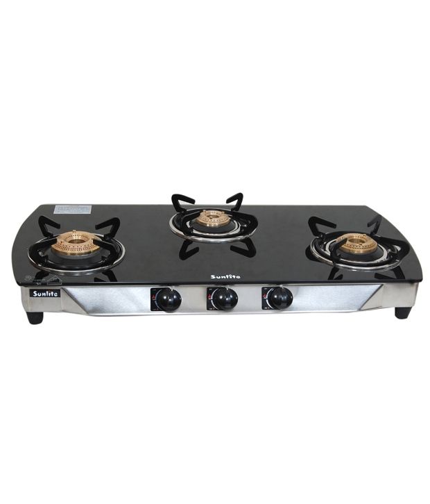 Sunlite Delta 3 Burner Glass Gas Stove Price In India Buy Sunlite Delta 3 Burner Glass Gas Stove Online On Snapdeal