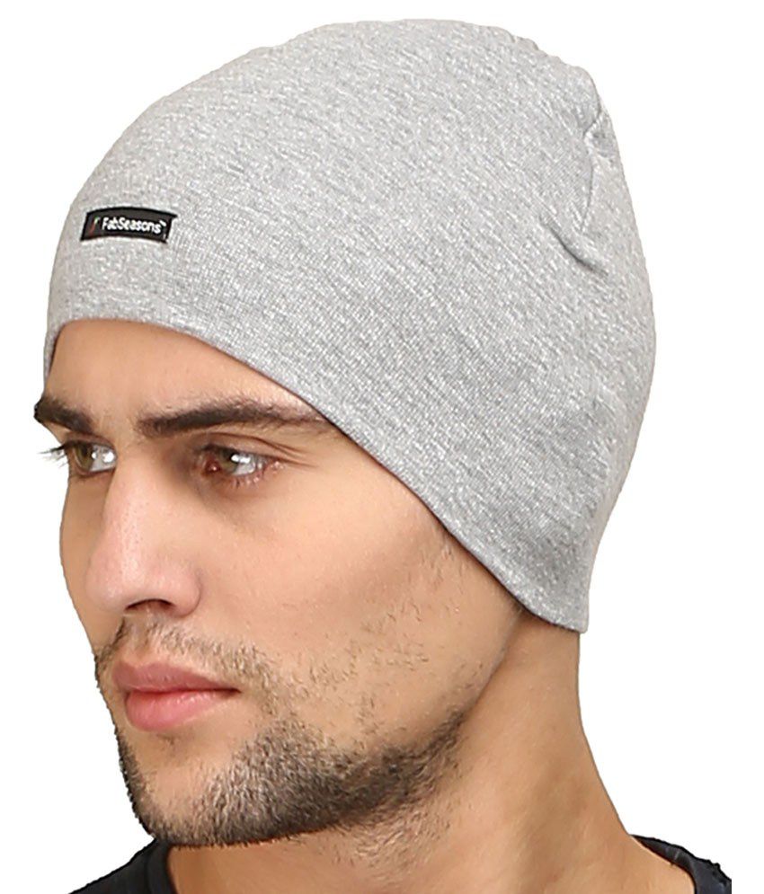 Fabseasons Gray Cotton Winter Cap - Buy Online @ Rs. | Snapdeal