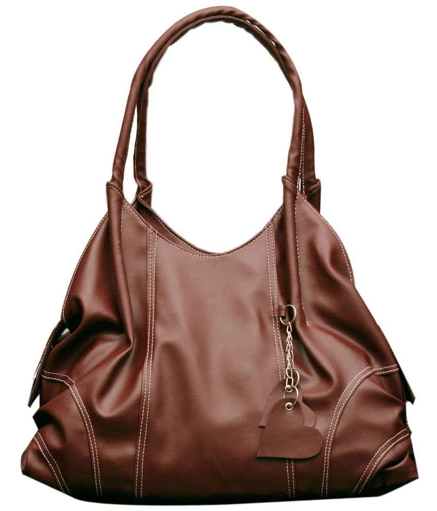 Fostelo Brown Faux Leather Shoulder Bag - Buy Fostelo Brown Faux ...