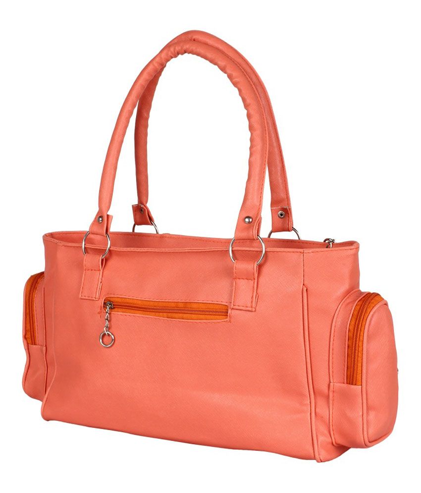 small orange shoulder bag