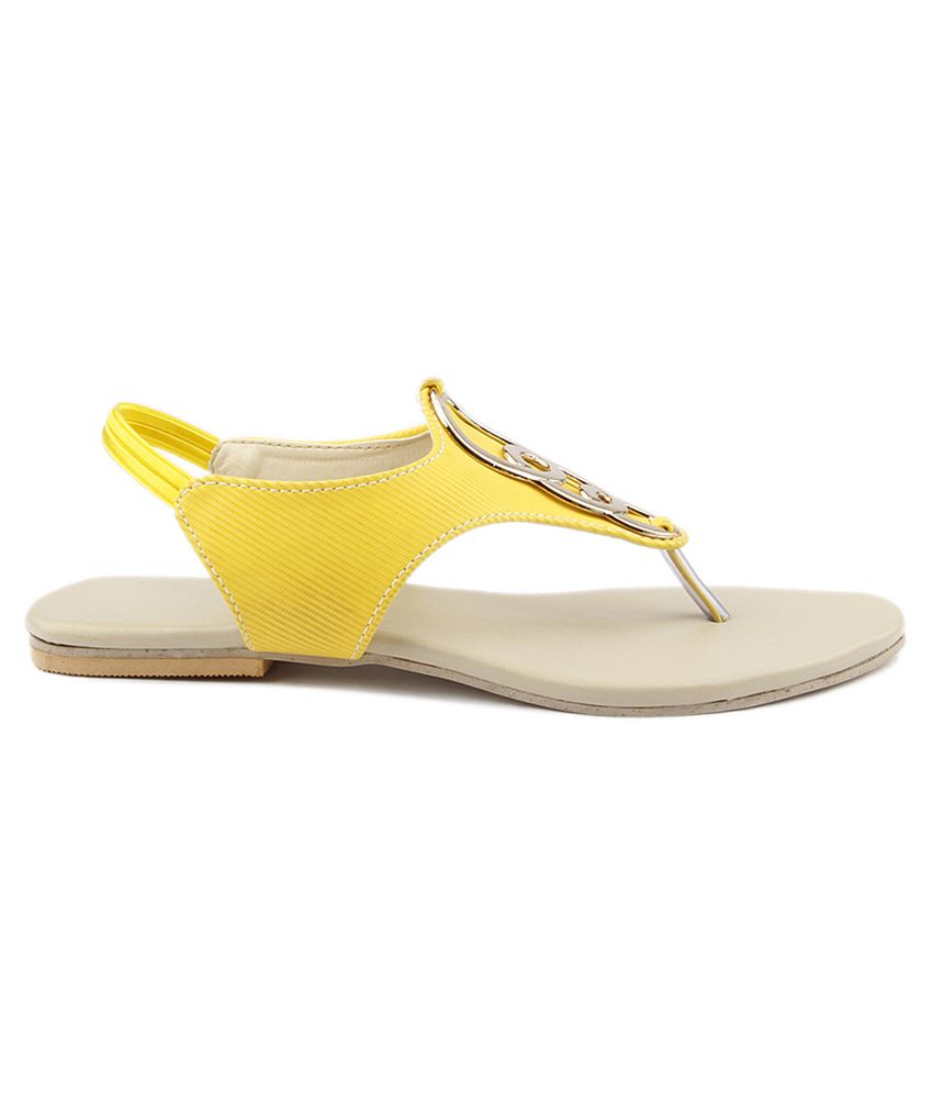 Jenis Yellow Sandals Price in India- Buy Jenis Yellow Sandals Online at ...