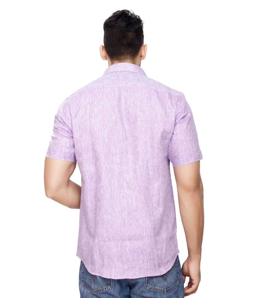 mens purple linen shirt