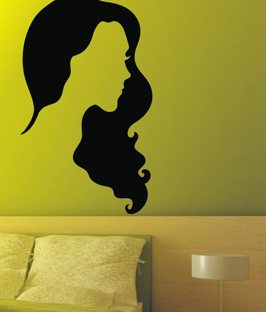     			Decor Villa Black Girl Wall Sticker