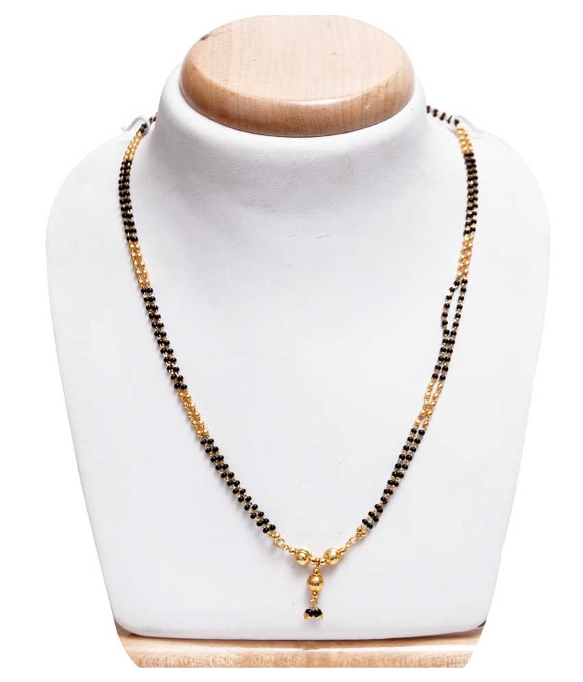 Karigari Fashions Double Line Black Mangalsutra Chain-black: Buy ...