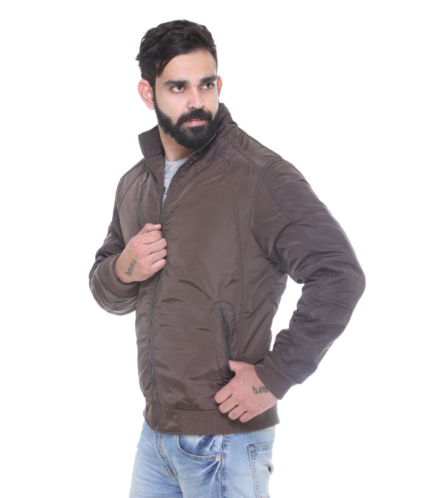 Trufit Brown Polyester Cotton Jacket - Buy Trufit Brown Polyester ...