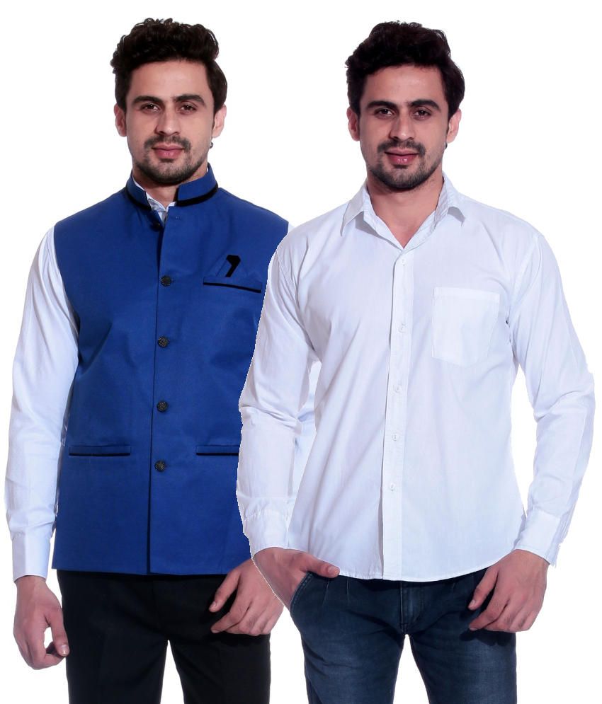 nehru jacket with white shirt