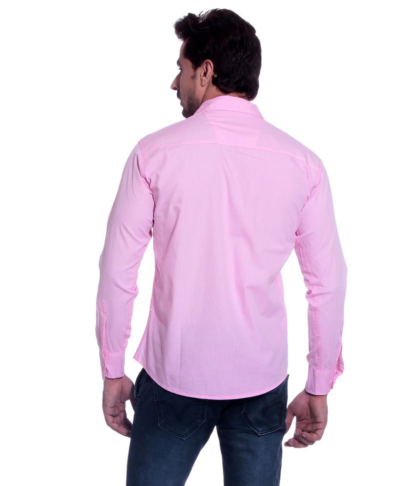 Calibro Grey Valvet Nehru Jacket With Stylish Cotton Pink Shirt - Buy ...