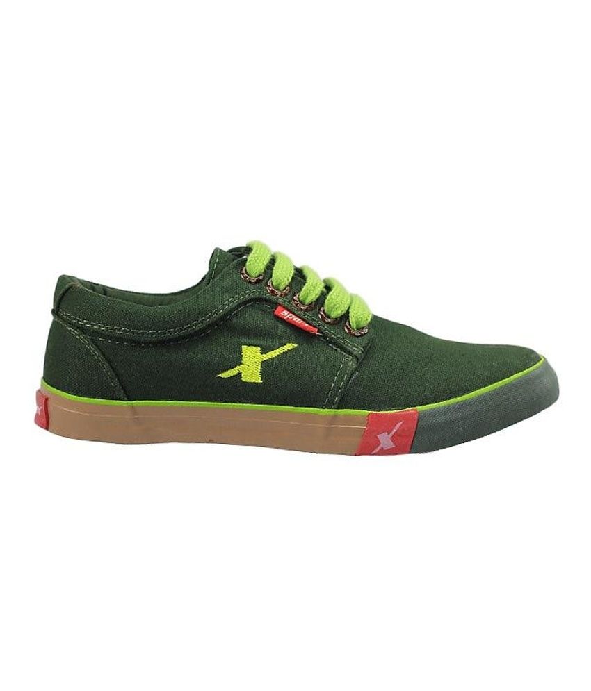 sparx green shoes