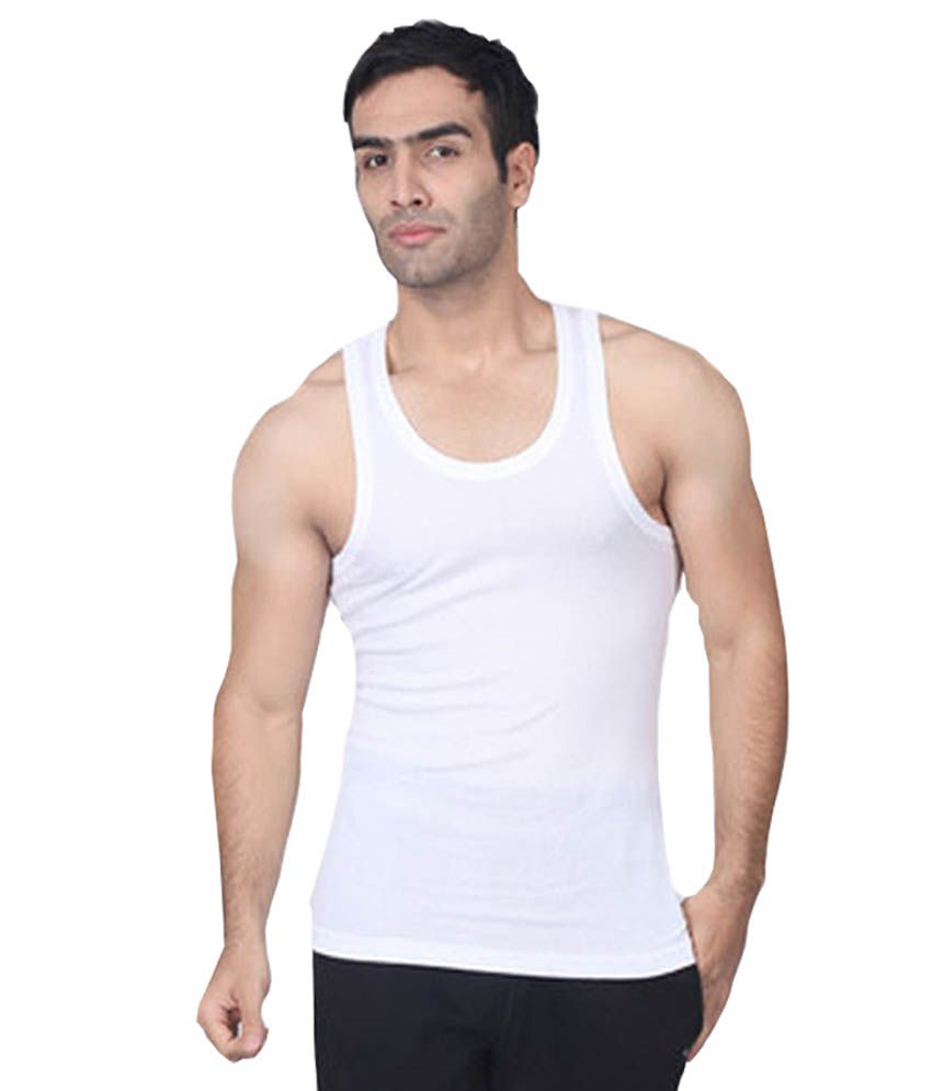 Saadgi Collections White Cotton Vests - Pack Of 5 - Buy Saadgi ...